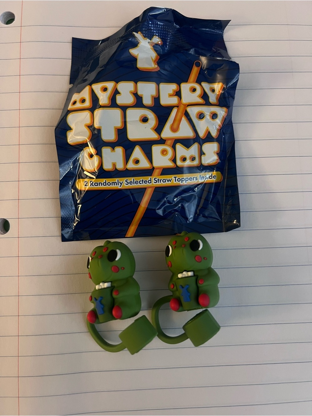 Dutch Bros Straw Toppers – Green Dinosaur Pair